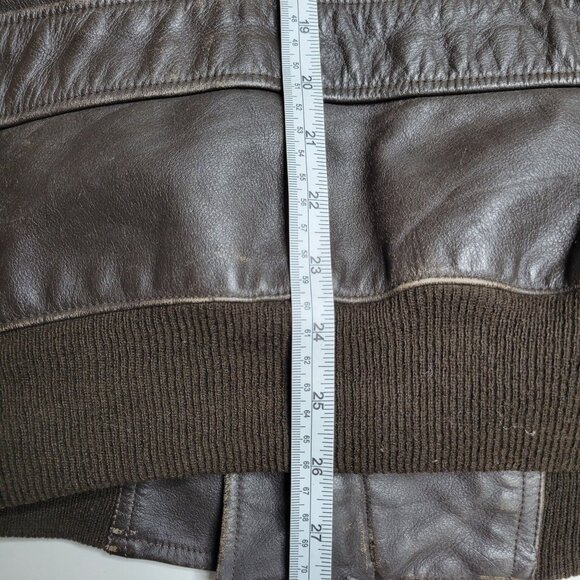 US Vintage Leather G-1 Flight Jacket Vietnam War No Lining Medium / Large - Picture 10 of 11